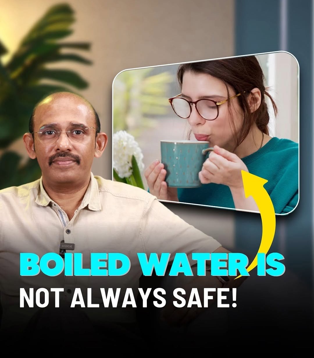 Boiled water is not always safe!