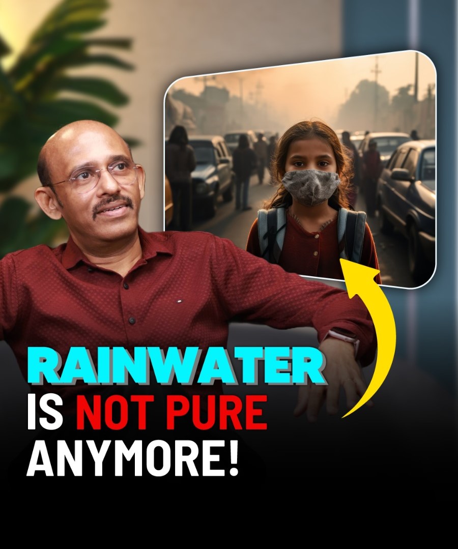 Rainwater is not pure anymore!