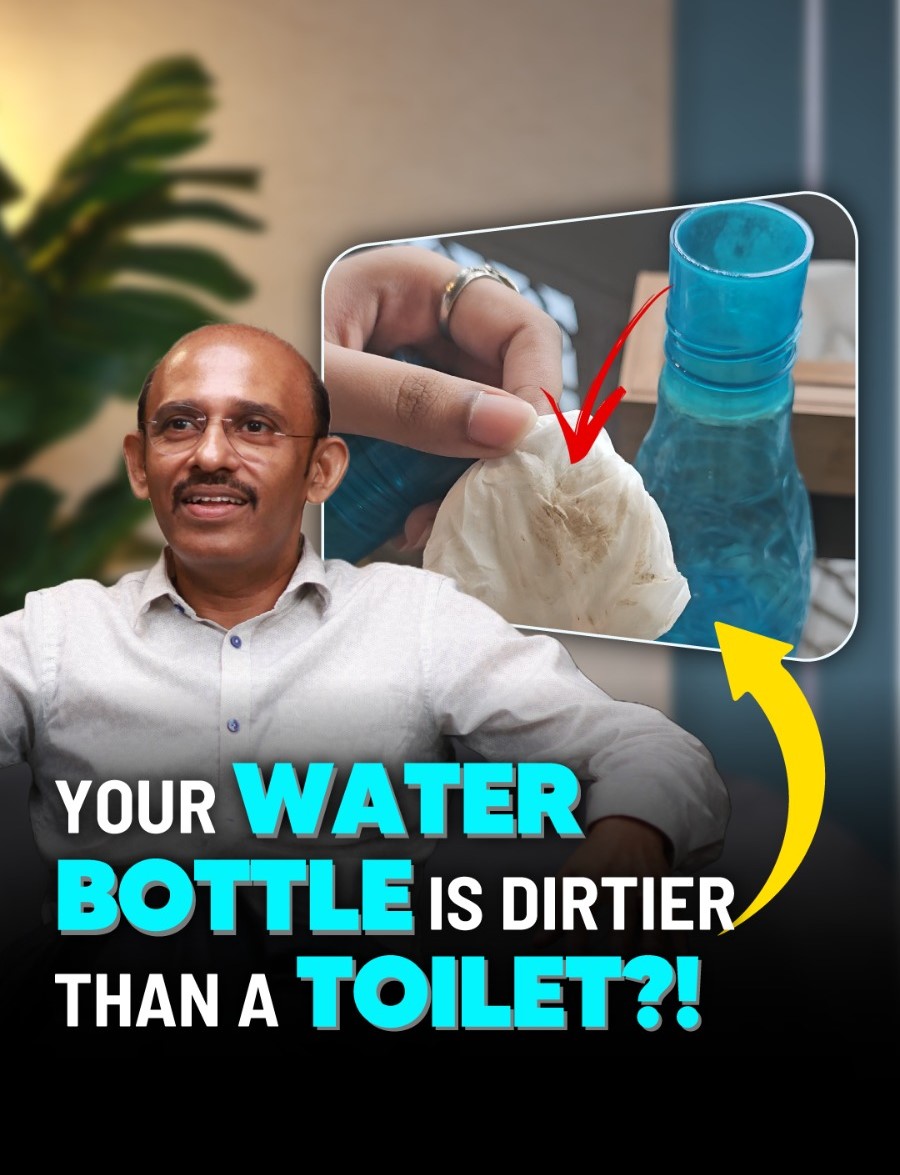 Your water bottle is dirtier than a toilet seat?!